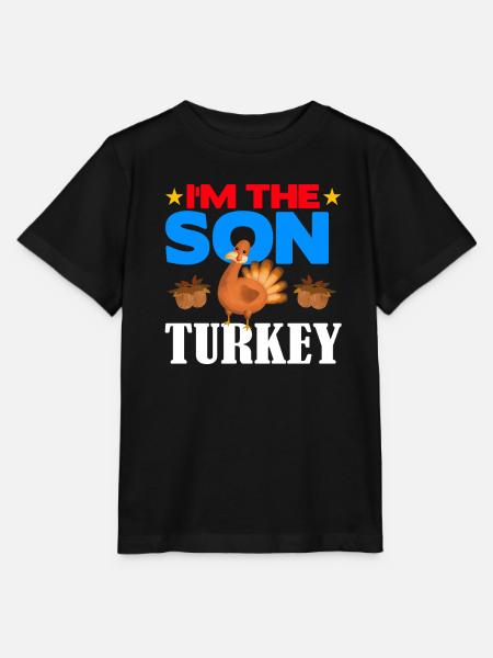 I'm the Son Turkey - Stanley/Stella Kinder T-Shirt MINI CREATOR  - Schwarz