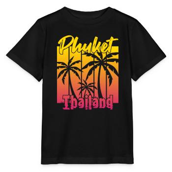 Phuket Thailand Sonnenuntergang - Stanley/Stella Kinder T-Shirt MINI CREATOR  - Schwarz - Vorne - Mikhail (115cm)