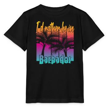 I'd rather be in Barbados - Stanley/Stella MINI CREATOR Kids’ T-Shirt - black - Front - Mikhail (115cm)