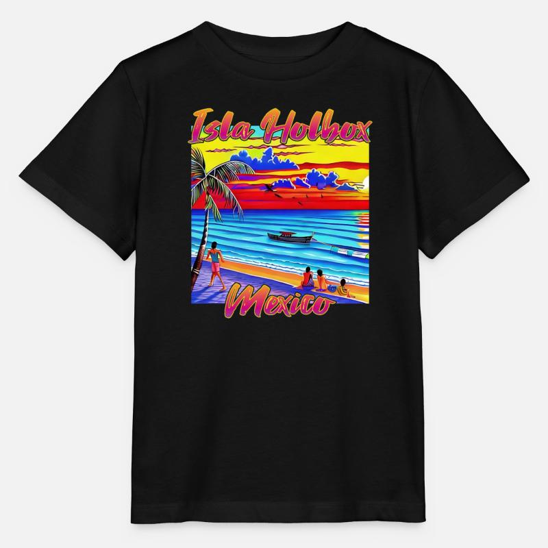 Isla Holbox Mexico - Stanley/Stella Kinder T-Shirt MINI CREATOR  - Schwarz