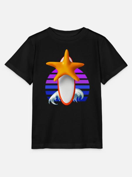 Seesterne Surfbrett - Stanley/Stella Kinder T-Shirt MINI CREATOR - Schwarz