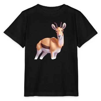 Antilope saïga - T-shirt bio MINI CREATOR Stanley/Stella Enfant - noir - Devant - Mikhail (115cm)