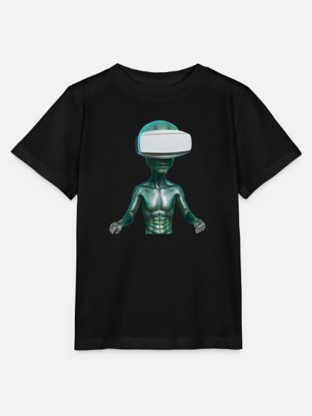 VR Alien - Stanley/Stella Kinder T-Shirt MINI CREATOR  - Schwarz