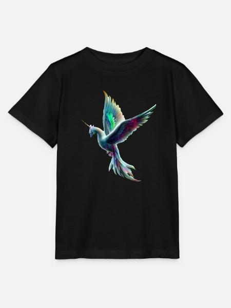 Einhorn Vogel - Stanley/Stella Kinder T-Shirt MINI CREATOR - Schwarz