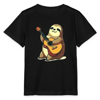 Musikalisches Faultier - Stanley/Stella Kinder T-Shirt MINI CREATOR  - Schwarz - Vorne - Mikhail (115cm)