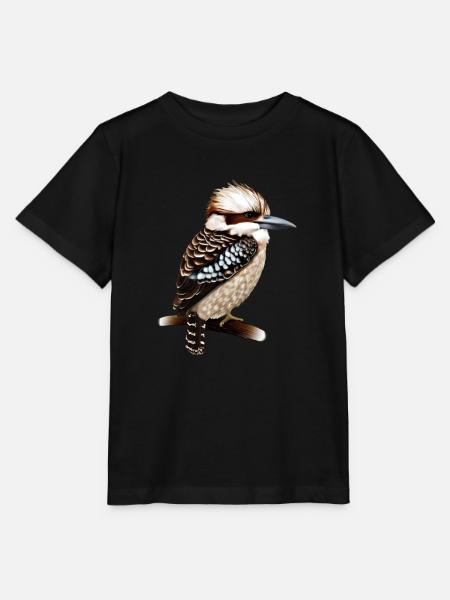 Süßer Kookaburra - Stanley/Stella Kinder T-Shirt MINI CREATOR - Schwarz
