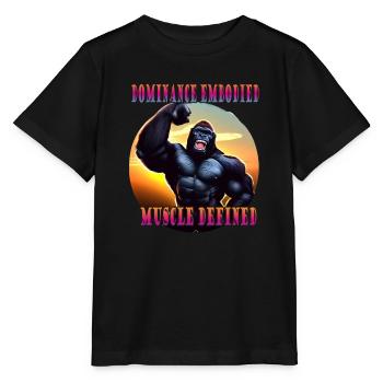 Dominance embodied muscle defined - Stanley/Stella MINI CREATOR Kids’ T-Shirt - black - Front - Mikhail (115cm)
