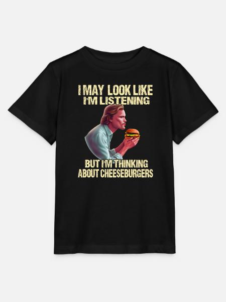 Gedankenwelt der Cheeseburger - Stanley/Stella Kinder T-Shirt MINI CREATOR - Schwarz