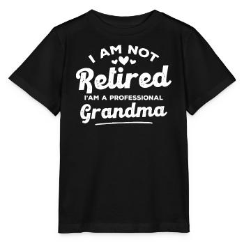 Je suis une grand-mère professionnelle - T-shirt bio MINI CREATOR Stanley/Stella Enfant - noir - Devant - Mikhail (115cm)