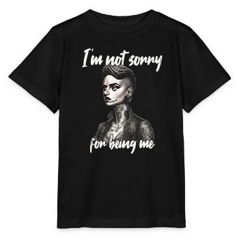 Proud of my individuality - Stanley/Stella MINI CREATOR Kids’ T-Shirt - black - Front - Mikhail (115cm)