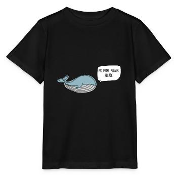 Sauver la mer - Protection de l’environnement et protection du milieu marin - T-shirt bio MINI CREATOR Stanley/Stella Enfant - noir - Devant - Mikhail (115cm)