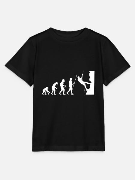 Klettern Evolution - Stanley/Stella Kinder T-Shirt MINI CREATOR  - Schwarz