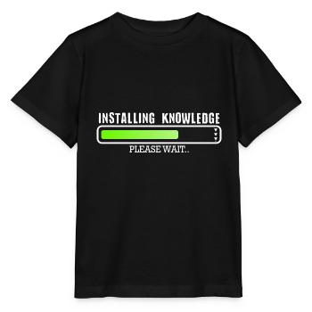 Installing Knowledge please wait - Stanley/Stella MINI CREATOR Kids’ T-Shirt - black - Front - Mikhail (115cm)