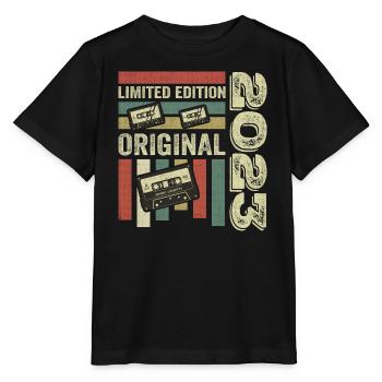 Millésime 2023 - Citation d’anniversaire rétro 2023 - T-shirt bio MINI CREATOR Stanley/Stella Enfant - noir - Devant - Mikhail (115cm)