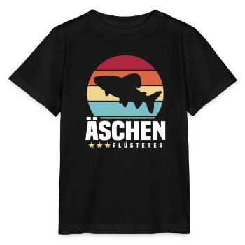 Äschen Flüsterer - Stanley/Stella Kinder T-Shirt MINI CREATOR  - Schwarz - Vorne - Mikhail (115cm)