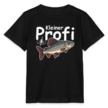 Kleiner Angler Profi - Stanley/Stella Kinder T-Shirt MINI CREATOR  - Schwarz - Vorne - Mikhail (115cm)