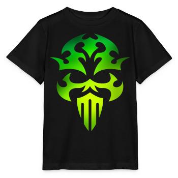 Skull green - Stanley/Stella MINI CREATOR Kids’ T-Shirt - black - Front - Mikhail (115cm)