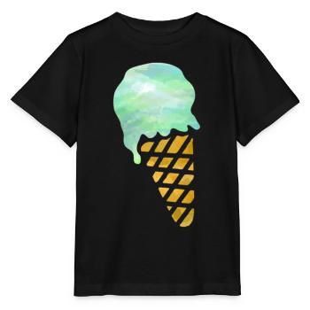Eiscreme - Stanley/Stella Kinder T-Shirt MINI CREATOR  - Schwarz - Vorne - Mikhail (115cm)