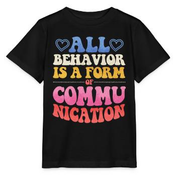ABA -Therapeut, ABA -Therapie, Therapeut, SPEd - Stanley/Stella Kinder T-Shirt MINI CREATOR  - Schwarz - Vorne - Mikhail (115cm)