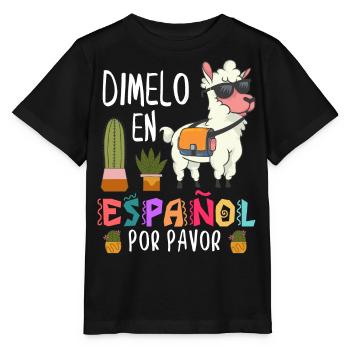 Spanischlehrer, Spanisch Unterrichten - Stanley/Stella Kinder T-Shirt MINI CREATOR  - Schwarz - Vorne - Mikhail (115cm)