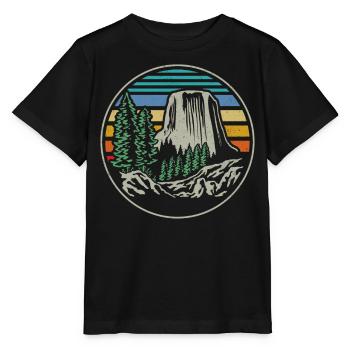 Monument national de la Tour des Diables - T-shirt bio MINI CREATOR Stanley/Stella Enfant - noir - Devant - Mikhail (115cm)