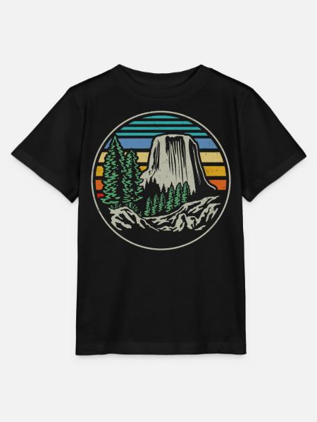 Devils Tower National Monument - Stanley/Stella Kinder T-Shirt MINI CREATOR  - Schwarz
