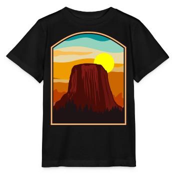 Monument national de la Tour des Diables - T-shirt bio MINI CREATOR Stanley/Stella Enfant - noir - Devant - Mikhail (115cm)