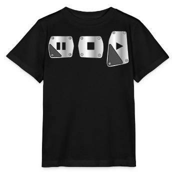 Changement de vitesse manuel, gars de voiture, changement de vitesse dans les voitures - T-shirt bio MINI CREATOR Stanley/Stella Enfant - noir - Devant - Mikhail (115cm)