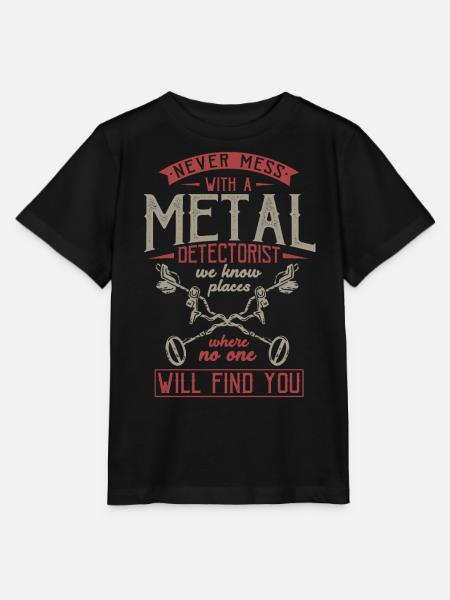 Metal detection, metal detector - Stanley/Stella MINI CREATOR Kids’ T-Shirt - black