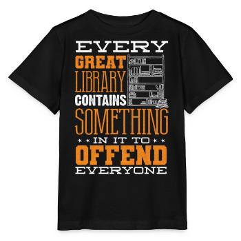 Bibliothekar, Bibliothek - Stanley/Stella Kinder T-Shirt MINI CREATOR  - Schwarz - Vorne - Mikhail (115cm)