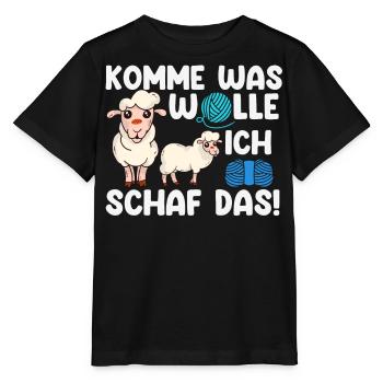 Schaf, Hirte, Schafhirte, Schafzucht - Stanley/Stella Kinder T-Shirt MINI CREATOR  - Schwarz - Vorne - Mikhail (115cm)
