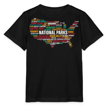 National Parks Of the USA, National Park - Stanley/Stella MINI CREATOR Kids’ T-Shirt - black - Front - Mikhail (115cm)