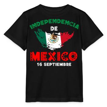 Independencia De Mexiko, Mexikanische Wurzeln - Stanley/Stella Kinder T-Shirt MINI CREATOR  - Schwarz - Vorne - Mikhail (115cm)