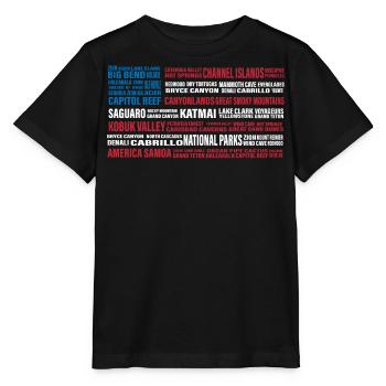 U.S. National Parks, National Park, Denali, Redwood - Stanley/Stella MINI CREATOR Kids’ T-Shirt - black - Front - Mikhail (115cm)