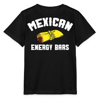 Barres énergétiques mexicaines, Tamales mexicains - T-shirt bio MINI CREATOR Stanley/Stella Enfant - noir - Devant - Mikhail (115cm)