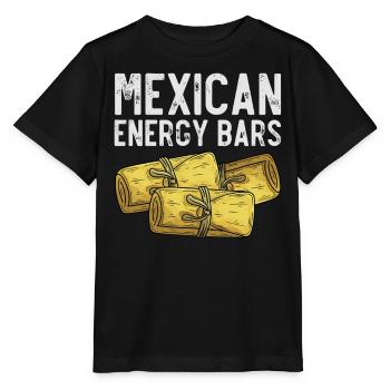 Barres énergétiques mexicaines, Tamales mexicains - T-shirt bio MINI CREATOR Stanley/Stella Enfant - noir - Devant - Mikhail (115cm)