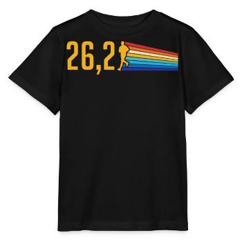 Halbmarathon, Marathon, Läufer - Stanley/Stella Kinder T-Shirt MINI CREATOR  - Schwarz - Vorne - Mikhail (115cm)