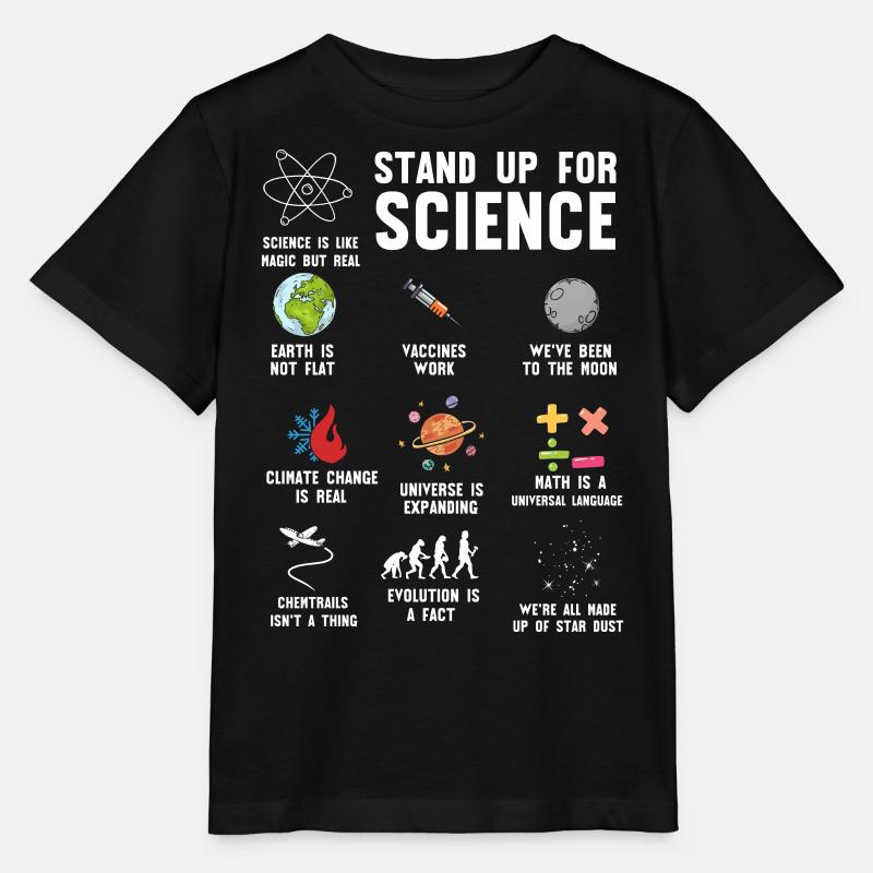Défendez la science, la science - T-shirt bio MINI CREATOR Stanley/Stella Enfant - noir
