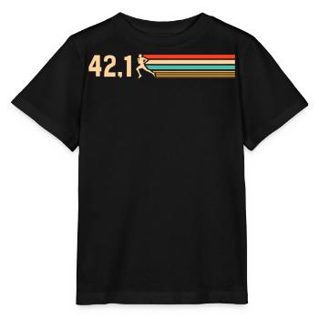 Halbmarathon, Marathon, Läufer - Stanley/Stella Kinder T-Shirt MINI CREATOR  - Schwarz - Vorne - Mikhail (115cm)