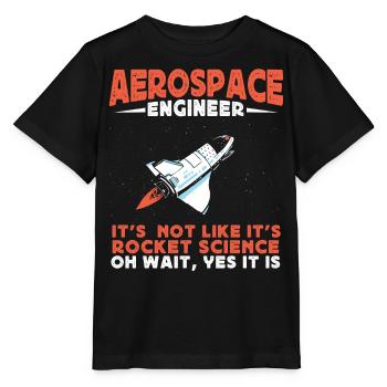 Luft- Und Raumfahrtingenieur, Raketenwissenschaft - Stanley/Stella Kinder T-Shirt MINI CREATOR  - Schwarz - Vorne - Mikhail (115cm)
