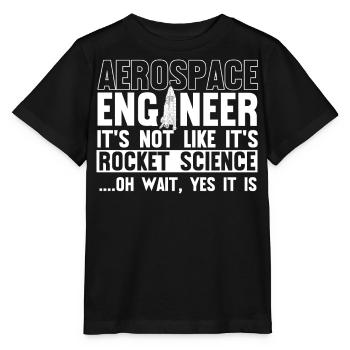 Luft- Und Raumfahrtingenieur, Raketenwissenschaft - Stanley/Stella Kinder T-Shirt MINI CREATOR  - Schwarz - Vorne - Mikhail (115cm)