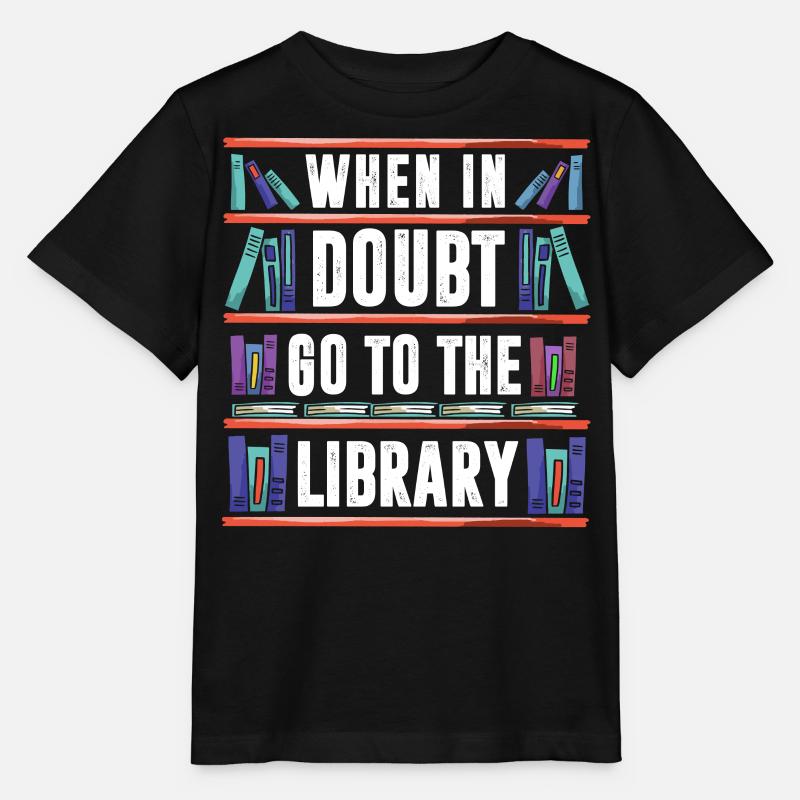 Bibliothek Bibliothekar, - Stanley/Stella Kinder T-Shirt MINI CREATOR  - Schwarz