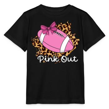 Pink Out, breast cancer awareness - Stanley/Stella MINI CREATOR Kids’ T-Shirt - black - Front - Mikhail (115cm)