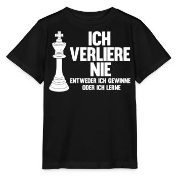 Schachspieler, Ich Verliere Nie, Schach - Stanley/Stella Kinder T-Shirt MINI CREATOR  - Schwarz - Vorne - Mikhail (115cm)