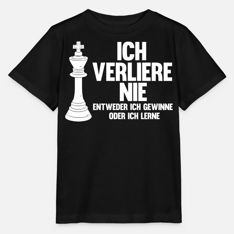 Schachspieler, Ich Verliere Nie, Schach - Stanley/Stella Kinder T-Shirt MINI CREATOR  - Schwarz