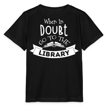 Bibliothek Bibliothekar, - Stanley/Stella Kinder T-Shirt MINI CREATOR  - Schwarz - Vorne - Mikhail (115cm)
