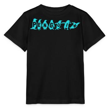 Pingouins, Pingouins, Amateurs de Pingouins - T-shirt bio MINI CREATOR Stanley/Stella Enfant - noir - Devant - Mikhail (115cm)