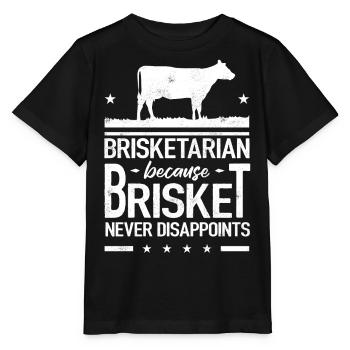 poitrine, poitrine, viande fumée, barbecue - T-shirt bio MINI CREATOR Stanley/Stella Enfant - noir - Devant - Mikhail (115cm)