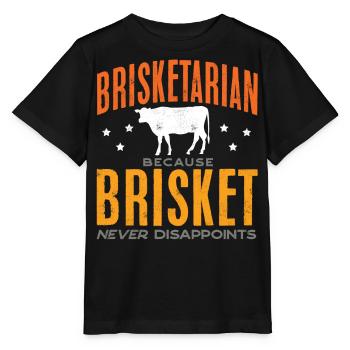 poitrine, poitrine, viande fumée, barbecue - T-shirt bio MINI CREATOR Stanley/Stella Enfant - noir - Devant - Mikhail (115cm)