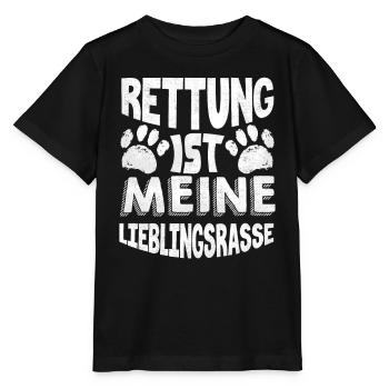 Dog rescue, dogs, dog - Stanley/Stella MINI CREATOR Kids’ T-Shirt - black - Front - Mikhail (115cm)